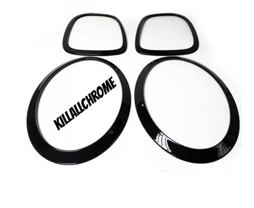 Fits MINI F56 Gloss Black Head Lamp Tail Lamp  Covers One Cooper JCW Light F55