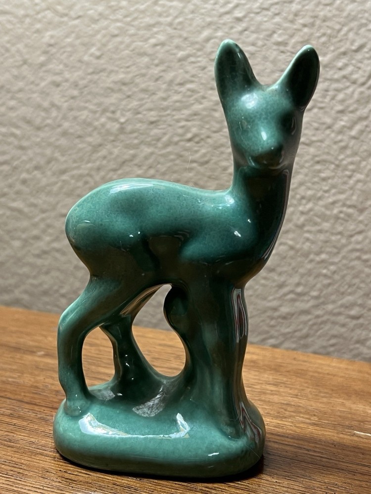 Ceramic Deer Figurine, Roselane Pottery, Or California Pottery Mid-Century ￼