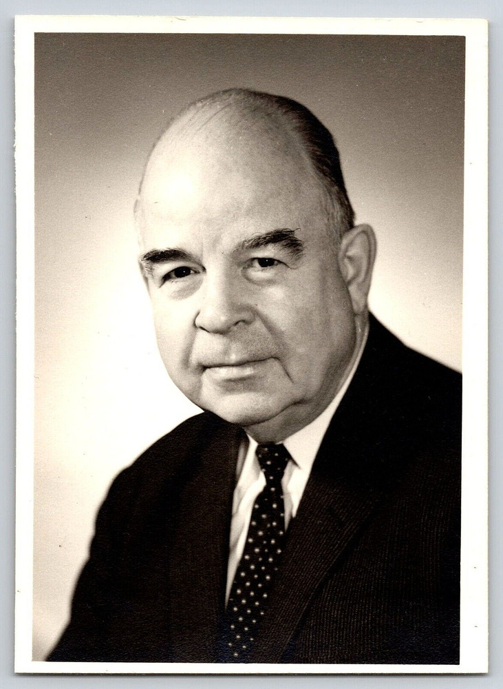 Vintage Old Antique Photo Picture Image Business Man Suit Coat Tie Usa