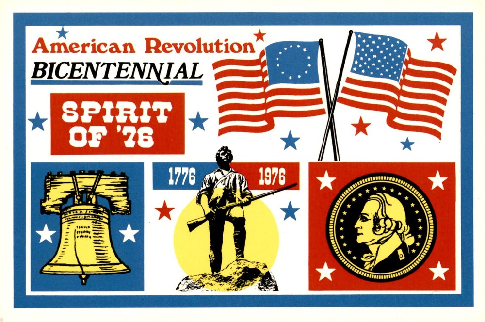American Revolution Bicentennial, Spirit of 76, 1776-1976 Postcard