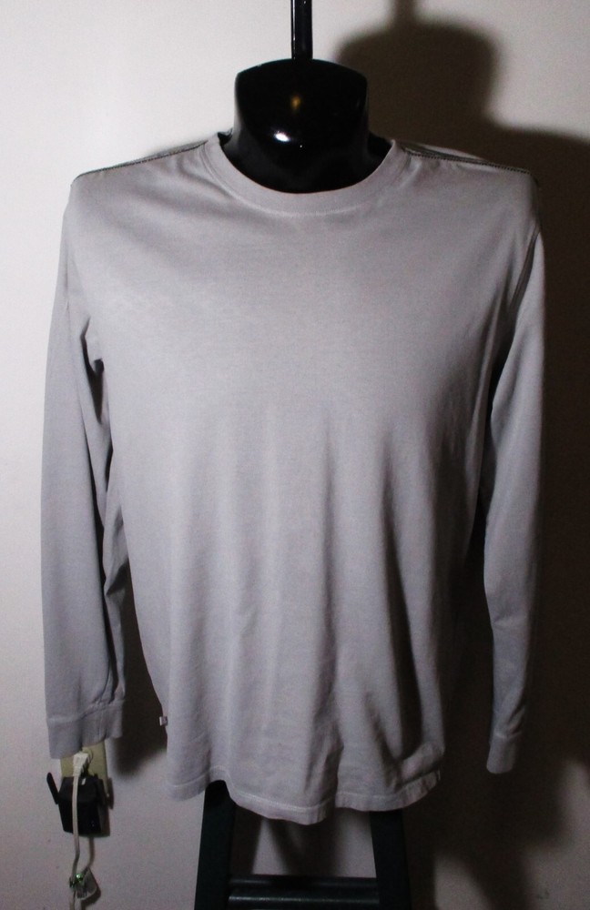 TOAD & CO. Gray Long Sleeve Organic Cotton T-Shirt Size L