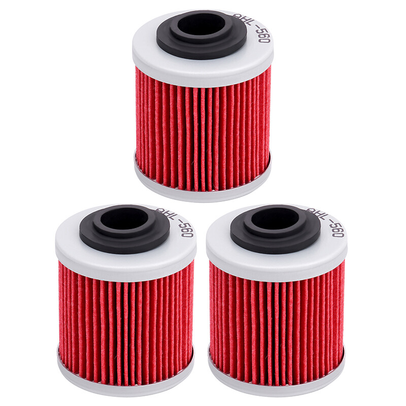 3Pcs Oil Filters Compatible with Can-Am DS450 DS450X 08-09 DS450 EFI ATV 2008-2015 420256455