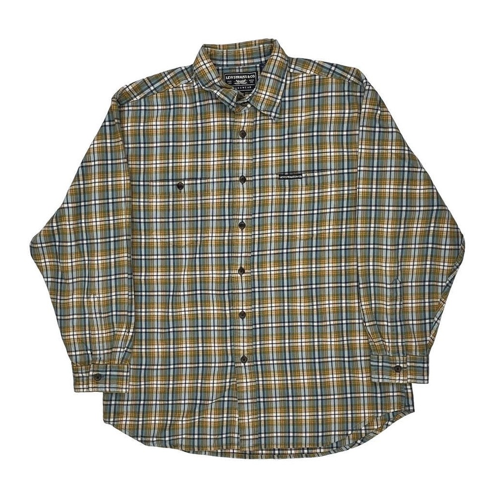 Levis Checked Flannel Shirt - Large Multicoloured Cotton