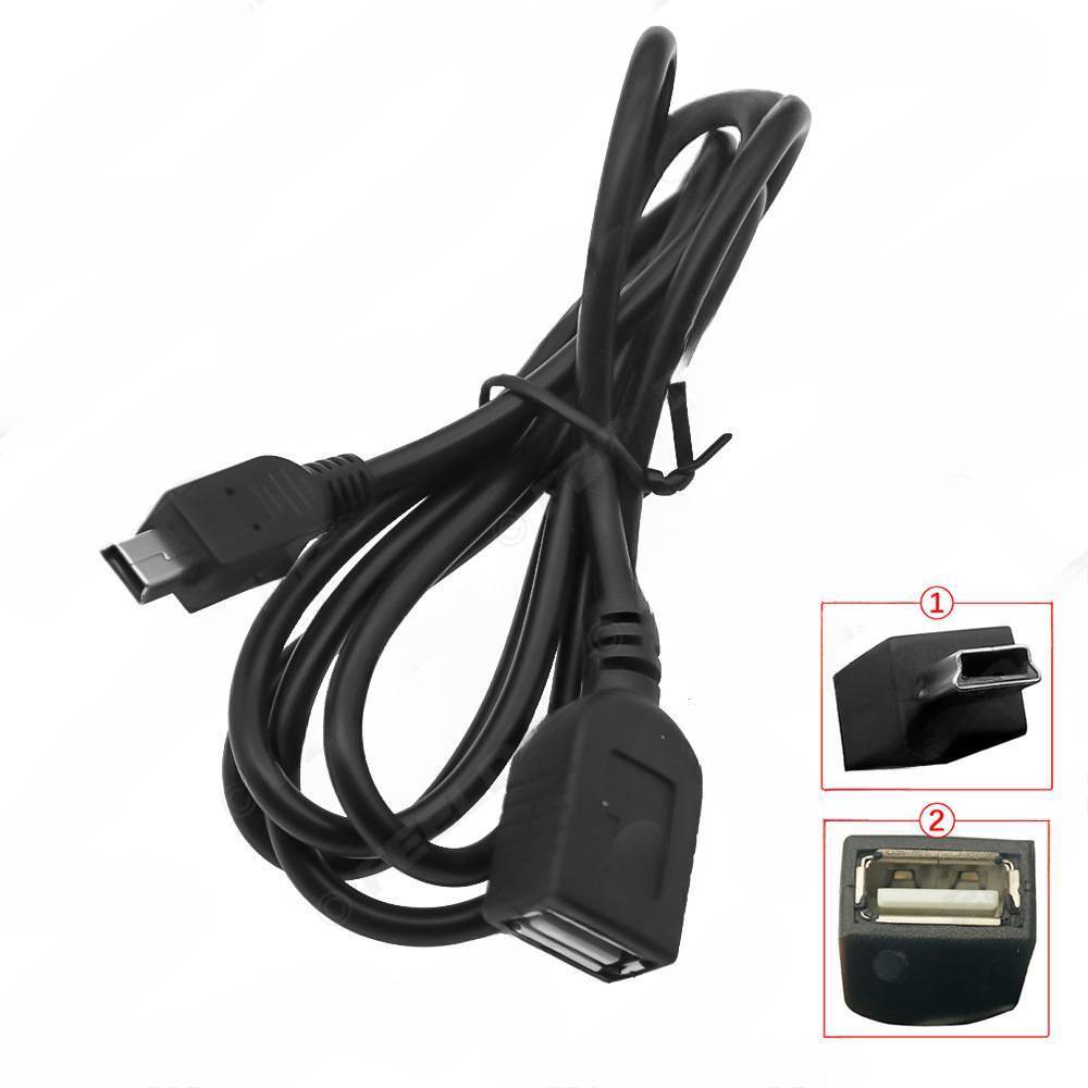 1m T-shaped USB OTG adapter cable for car with female USB port