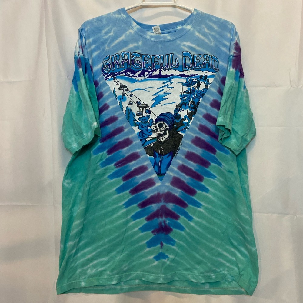 M&O Gold Grateful Dead Winter Tour Tie-Dye Tee Blue/Teal XL