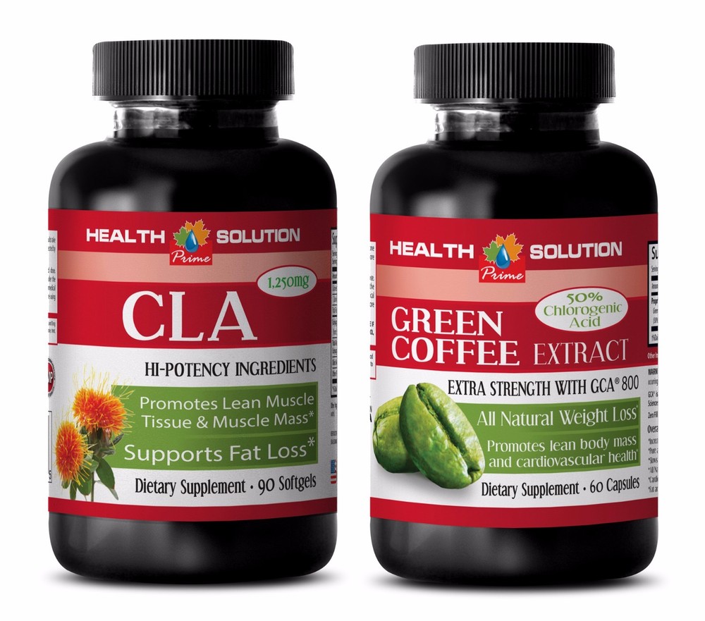 Fat loss capsules - CLA - GREEN COFFEE GCA800 COMBO - green coffee vitamin