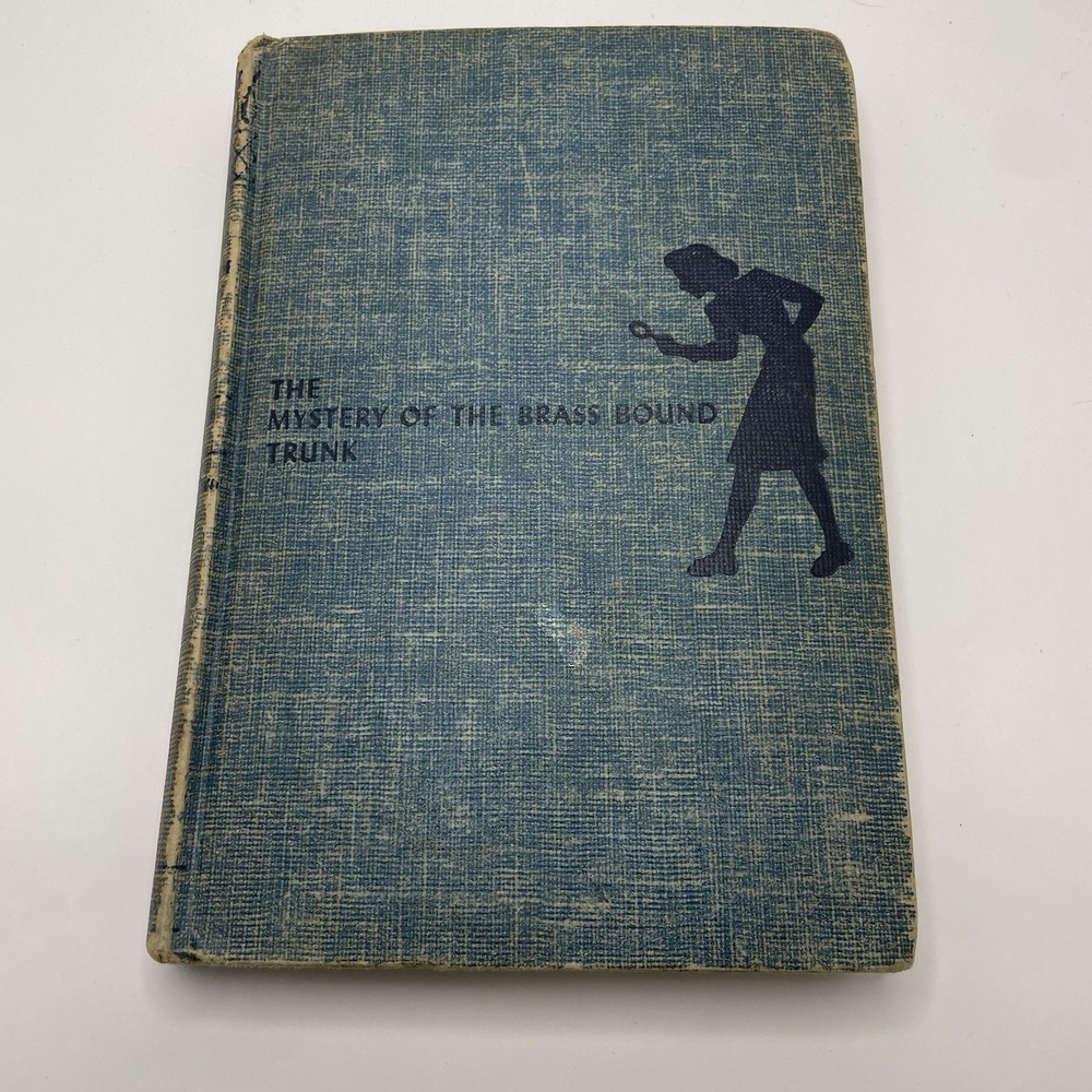 Nancy Drew The Mystery of the Brass Bound Trunk  1940 Blue Tweed #17