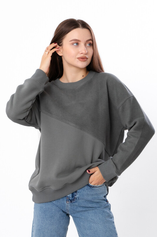 Winter Women’s Pullover Nosi Svoe 8416-140 Grey-Khaki Style