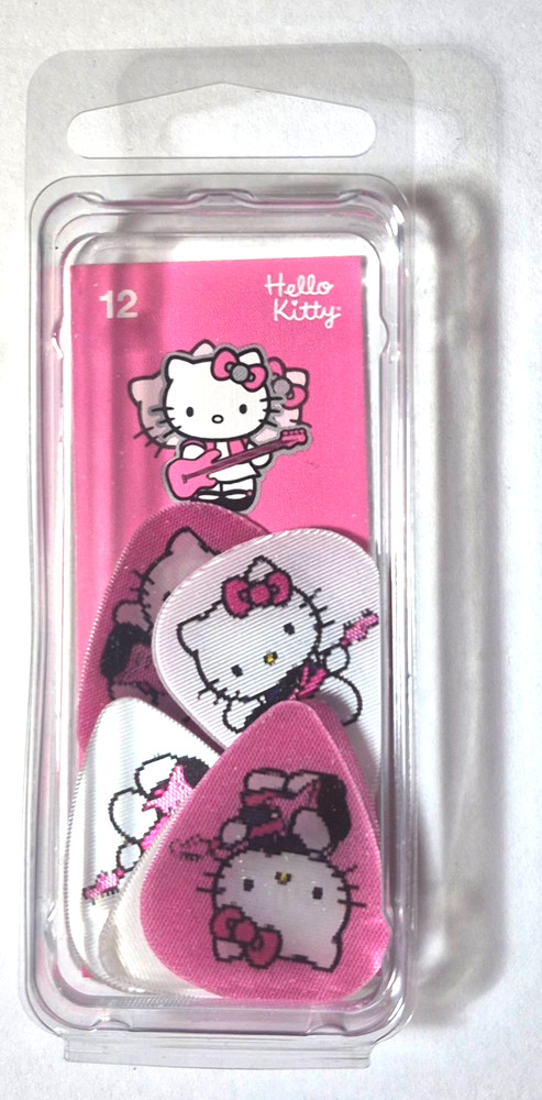 Hello Kitty San Rio Motion Hologram 12 Guitar Pick Pack Fender Collectible Rare