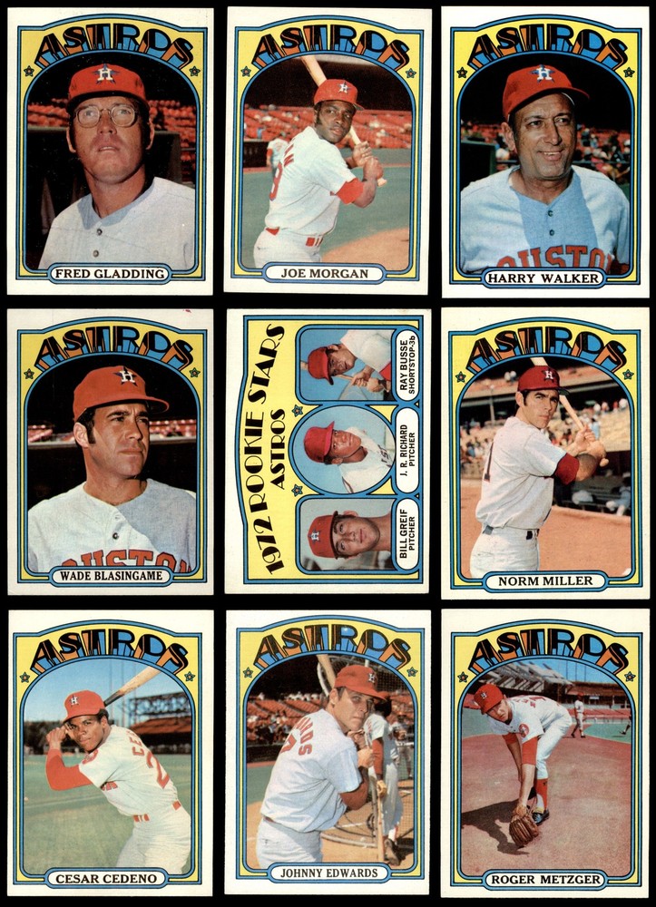 1972 Topps Houston Astros Near Team Set 7 - NM 3711873 (20 / 29 cards)