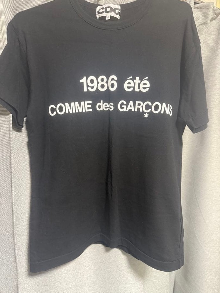 COMME des GARCONS CDG 1986 Ete Unisex T-Shirt XL Authentic Used