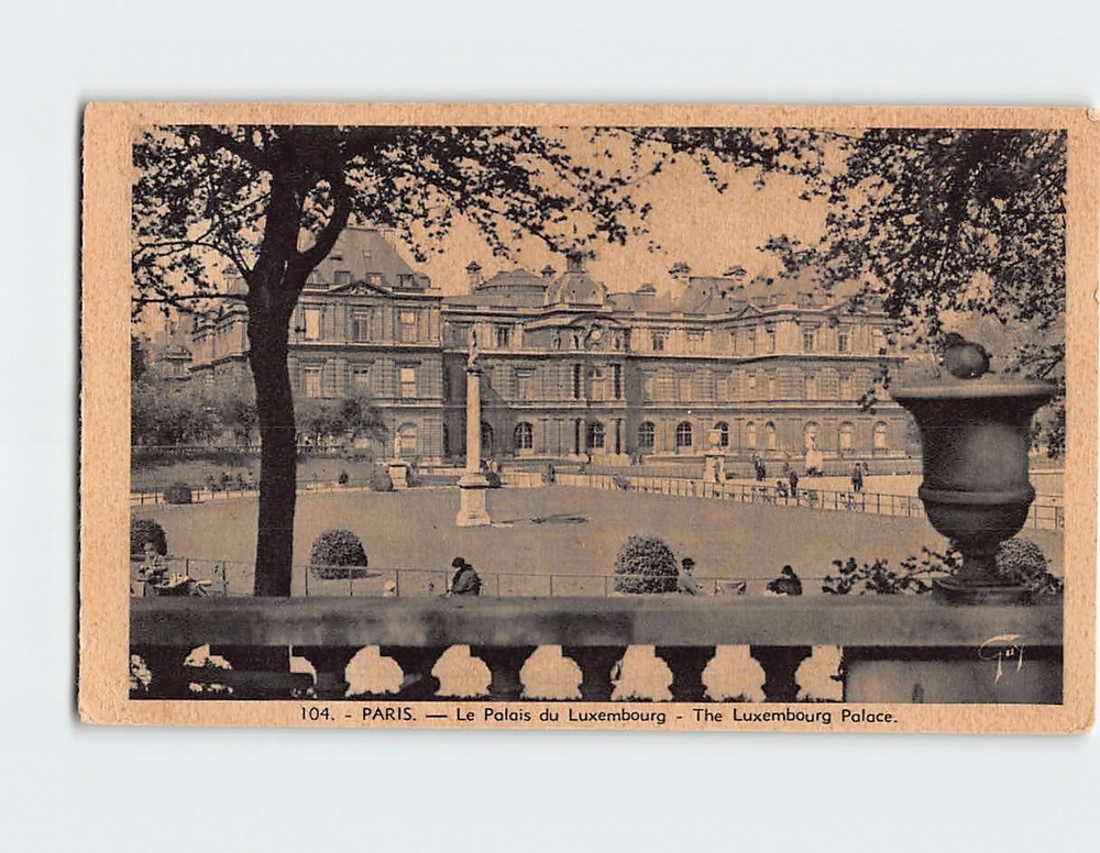 Postcard The Luxembourg Palace Paris France