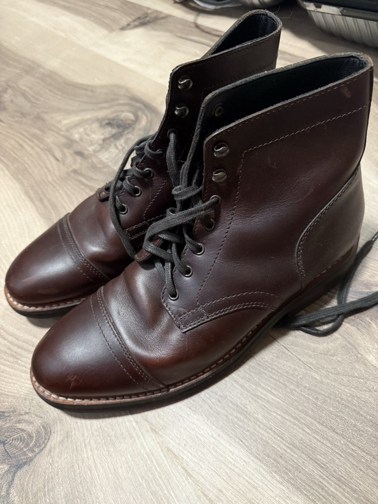 Men's Thursday Captain Brown Leather Boots Size 9