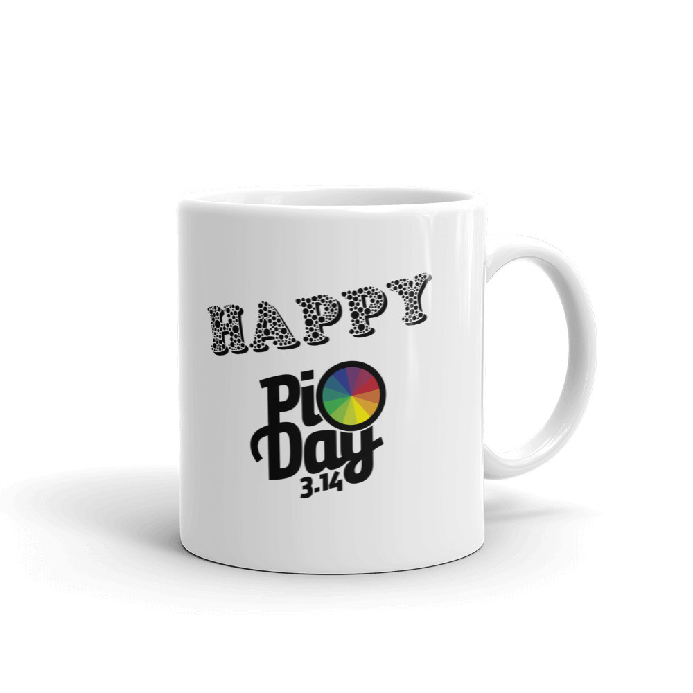 Happy Pi Day Celebrated On 3.14 Coffee Tea Ceramic Mug Office Work Cup Gift