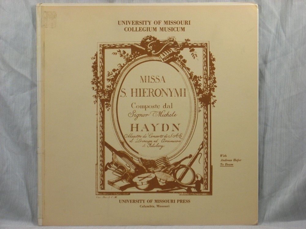 Johann Michael Haydn: Missa Sancti Hieronymi - University of Missouri UMPR-1003S