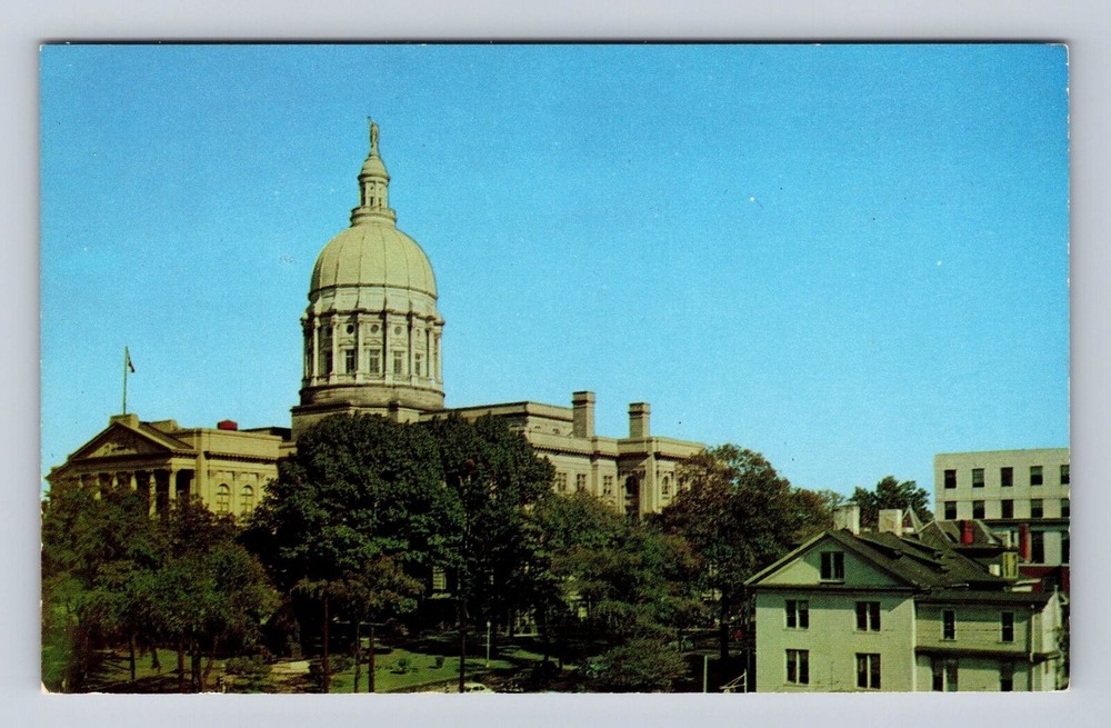 Atlanta GA-Georgia, Georgia's State Capitol, Vintage Postcard