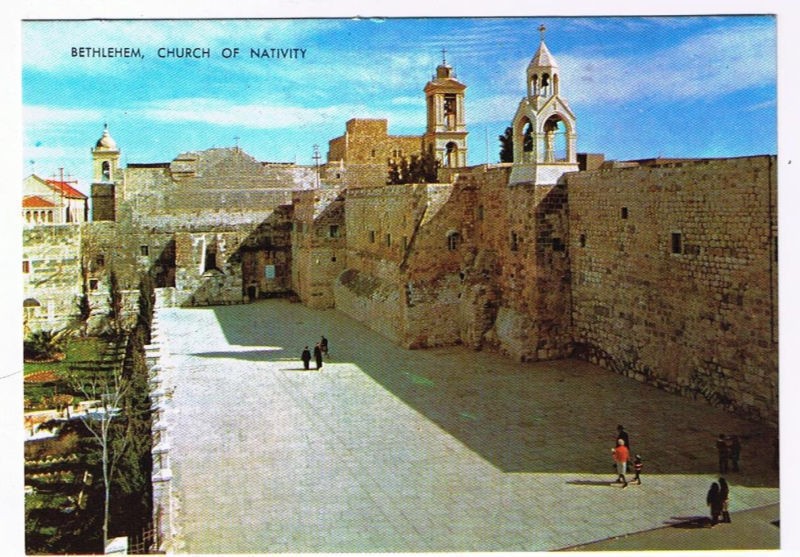 Israel Postcard Bethlehem Church of Nativity Holy Land