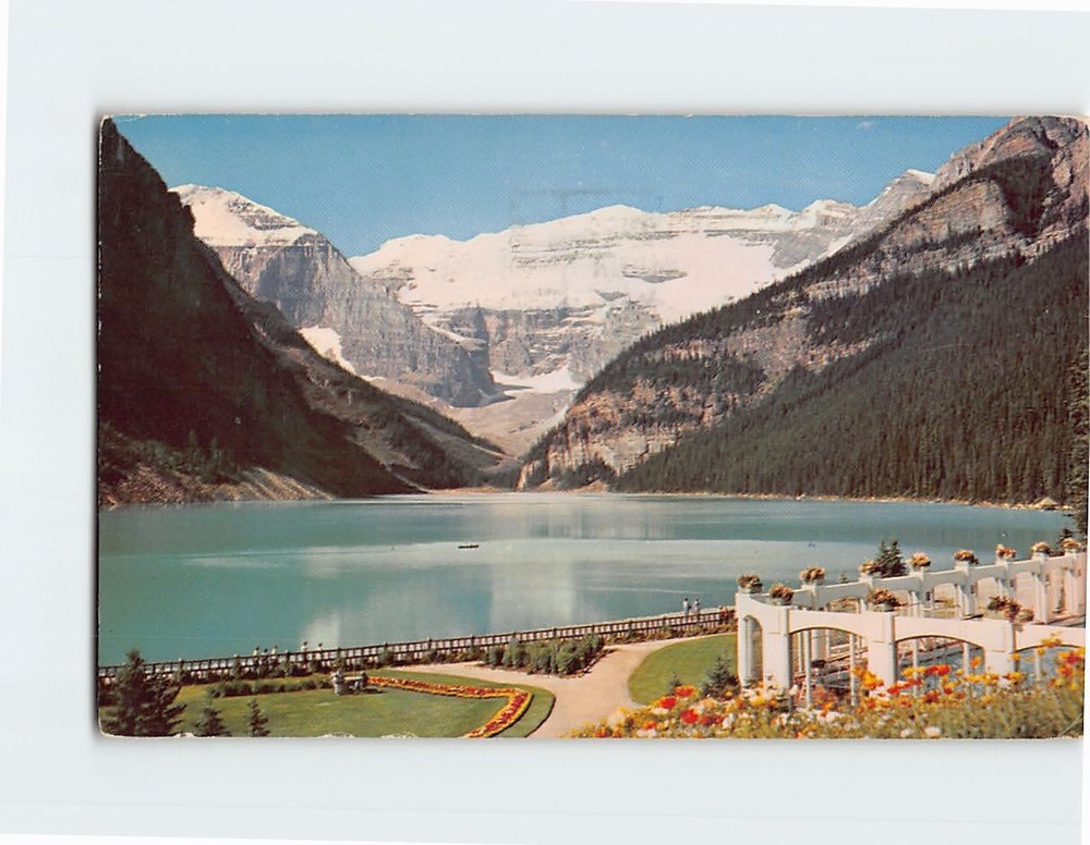 Postcard Lake Louise Mount Lefroy & Victoria Glacier Banff Alberta Canada