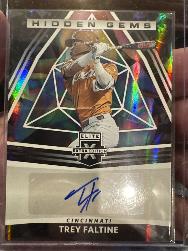 2022 Panini Elite Extra Edition - Hidden Gems Trey Faltine #HG-TF Black (AU, RC)