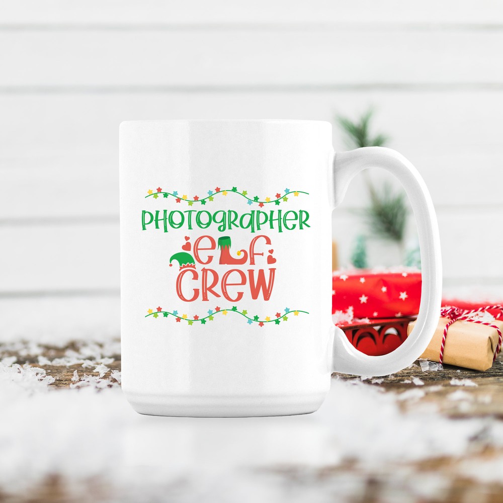 Photographer Christmas Elf Christmas Gifts For Photographer Photography Coffee