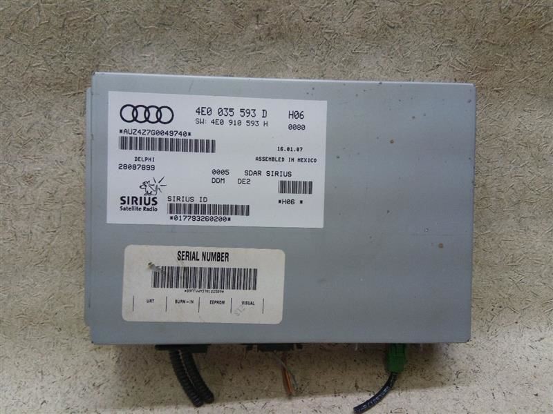 Satellite Control Module 4E0910593H Fits 06-10 AUDI A8 PC30-192983