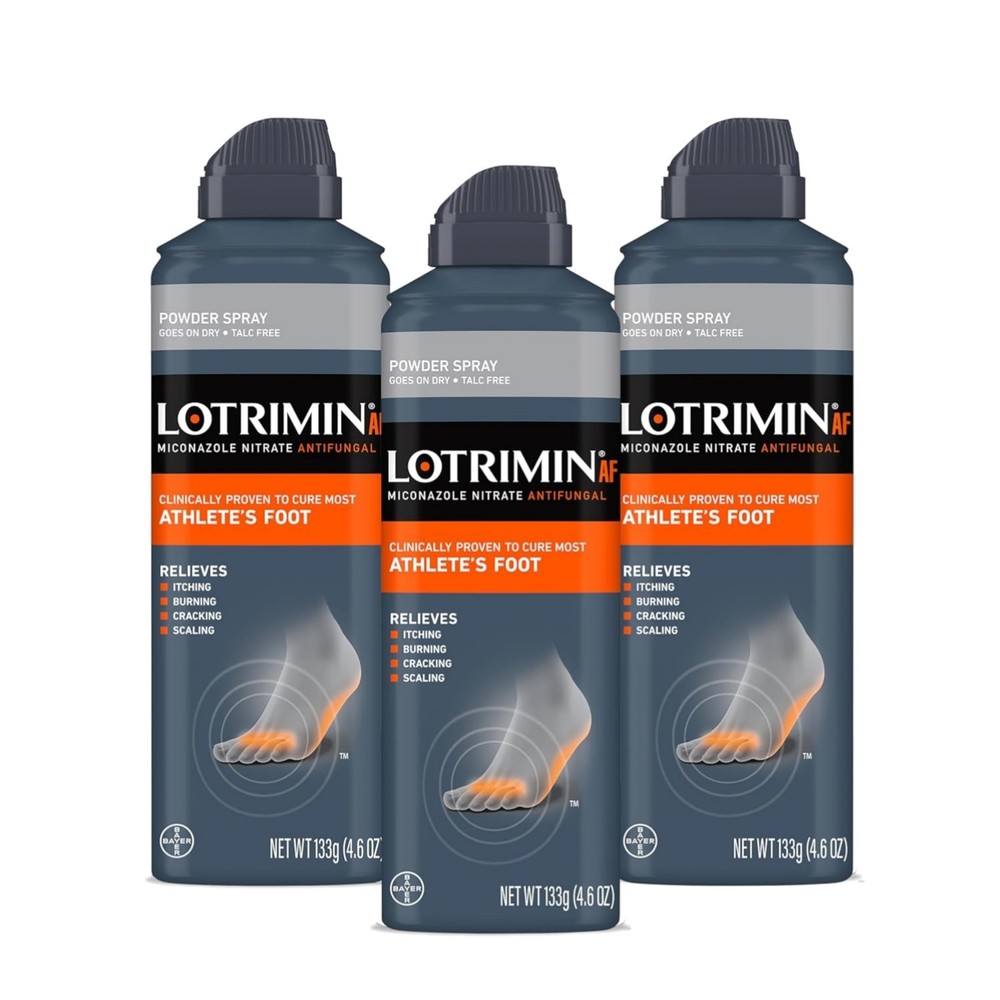 Athlete's Foot Spray Miconazole Nitrate 2% Antifungal Relief for Feet Jock Itch