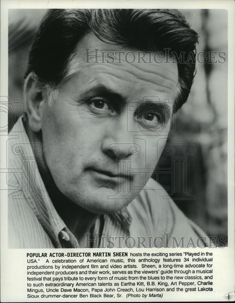 1991 Press Photo Martin Sheen - cvb76308