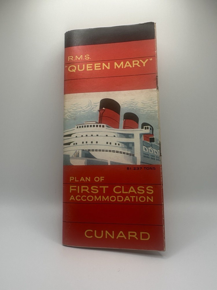 1960s R.M.S Queen Mary First Class Accommodations Cunard Line Ship-image