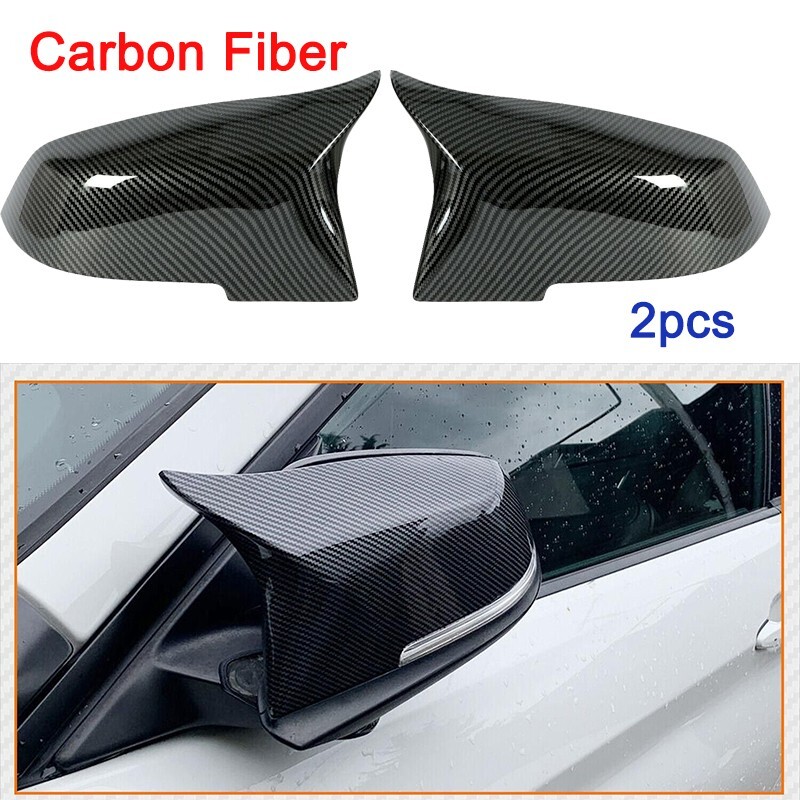 For BMW F20 F21 F30 F32 F36 GT M2 X1 Carbon Fiber Side Mirror Cover Cap