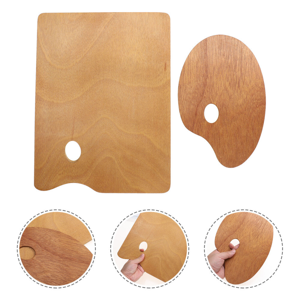 2 Pcs Paint Mixer Paint Mixing Tray Round Paint Palettes Painting Pallet