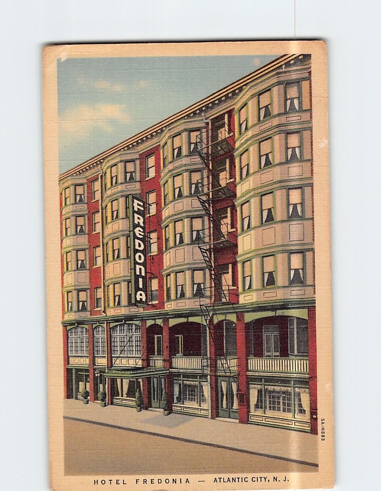 Postcard Hotel Fredonia Atlantic City New Jersey USA