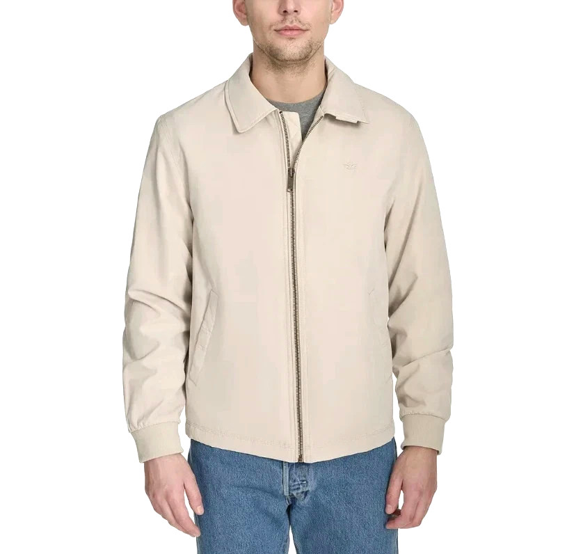 Dockers Men's Full Zip Bomber Jacket - Tan - Size S