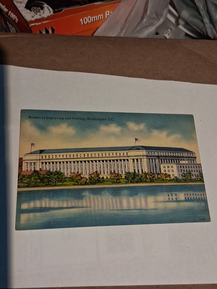 Postcard Bureau of Engraving and Printing Washington DC