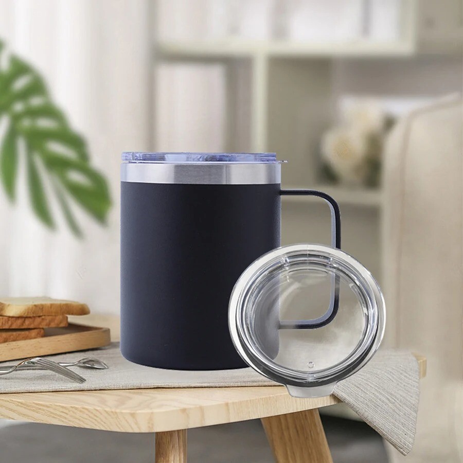 Stainless Steel 14 oz Vacuum Insulated Rambler Mug with Lid  