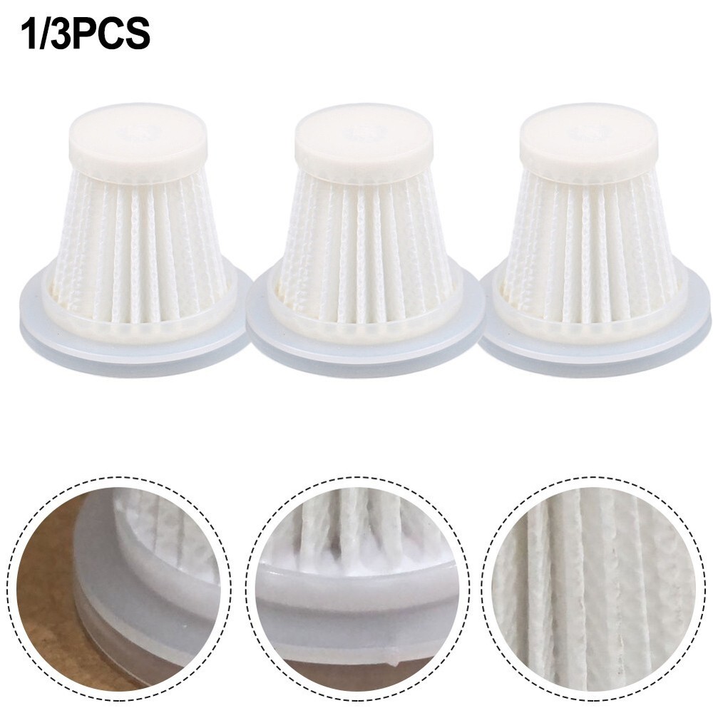 1/3Pcs Filter For Car Cordless Vacuum Cleaner Portabe Microfilter Accessories