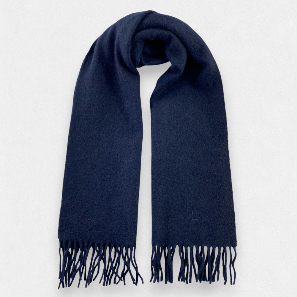 Christian Dior Scarf Muffler Winter Neck Scarf Wool Wool Scarves