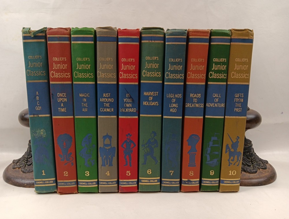 VTG Collier's Junior Classics Complete Set Popular Edition Vol. 1-10