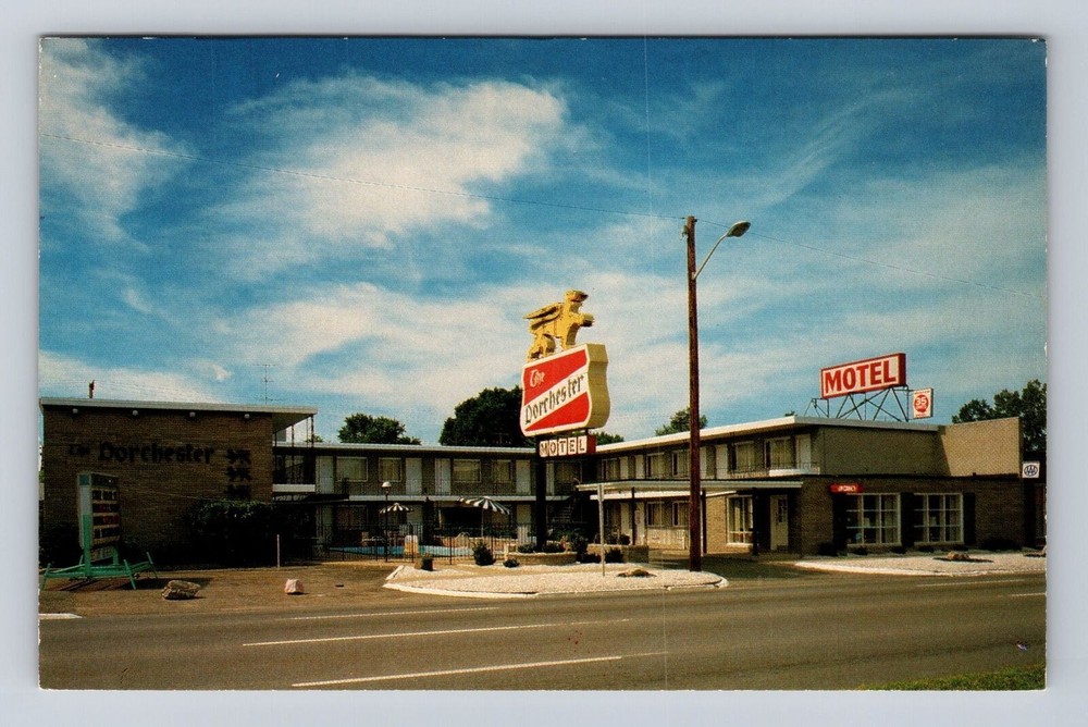 Detroit MI-Michigan, Dorchester Motel, Advertising, Antique Vintage Postcard