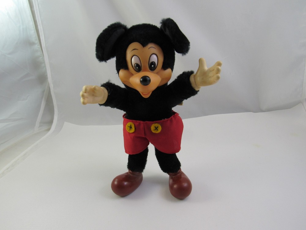 Knickerbocker Applause Vintage Mickey Mouse Plush Doll 1980s Walt Disney Prod. 7