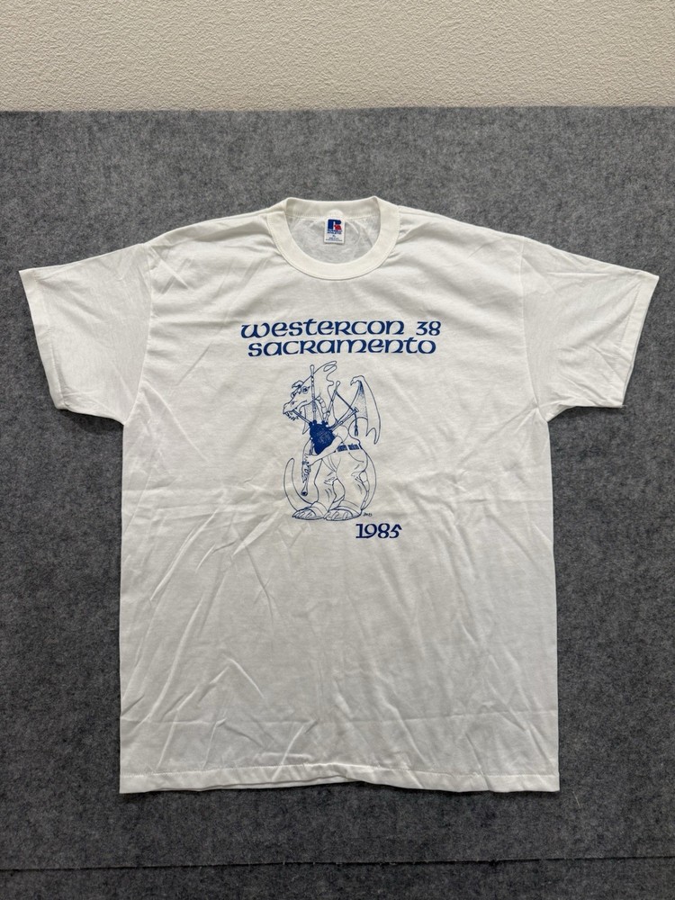 Vintage 1985 Westerncon Furry Furries Convention Shirt Size XL Niche
