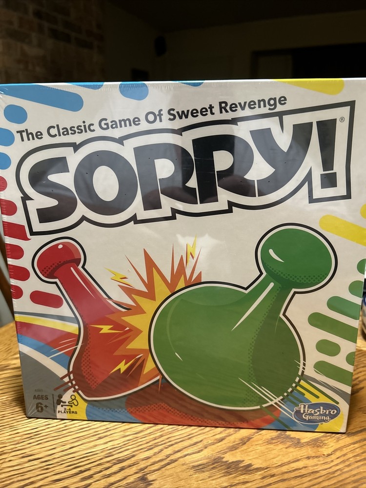 🔥LAST ONE Sorry! Classic Hasbro Board Game for Kids Ages 6 and Up 2-4 Player🔥
