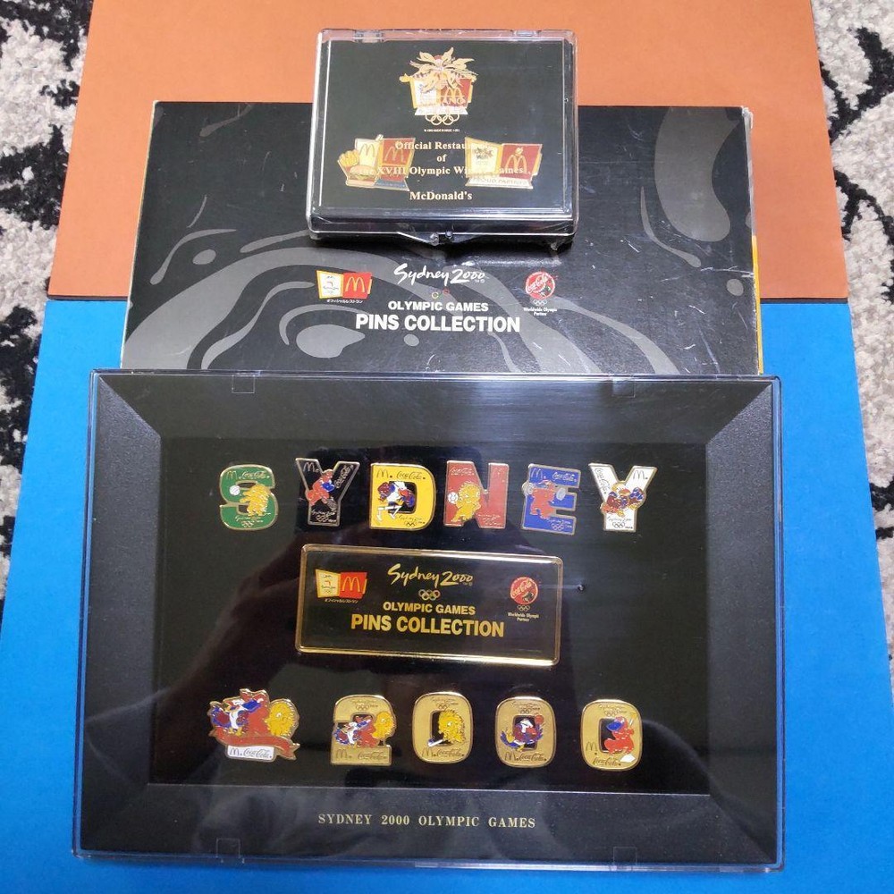 Mcdonald'S Nagano Sydney Olympics Novelty Pin Badge Set
