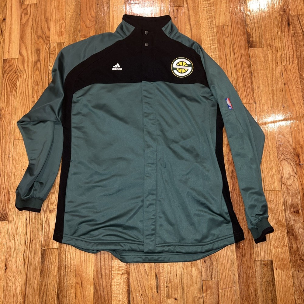 Vintage ADIDAS NBA Seattle Super Sonics Full Zip Warm Up Men’s M, Jacket