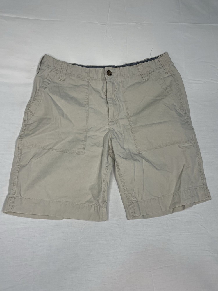 Banana Republic Ripstop Chino Shorts Patch Pocket Men Size 31 (actual 32) Tan