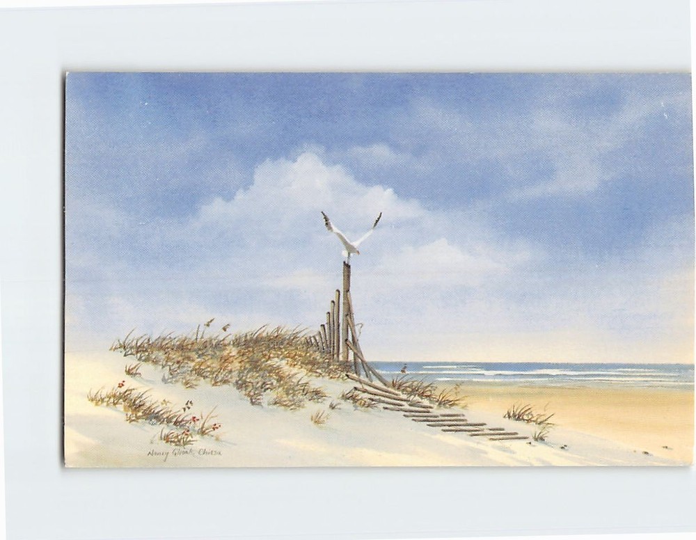Postcard Distant Shore Long Beach Island New Jersey USA