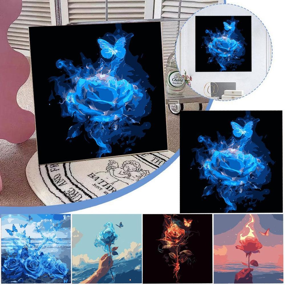 Rose Acrylic Paint High Quality DIY Digital Painting