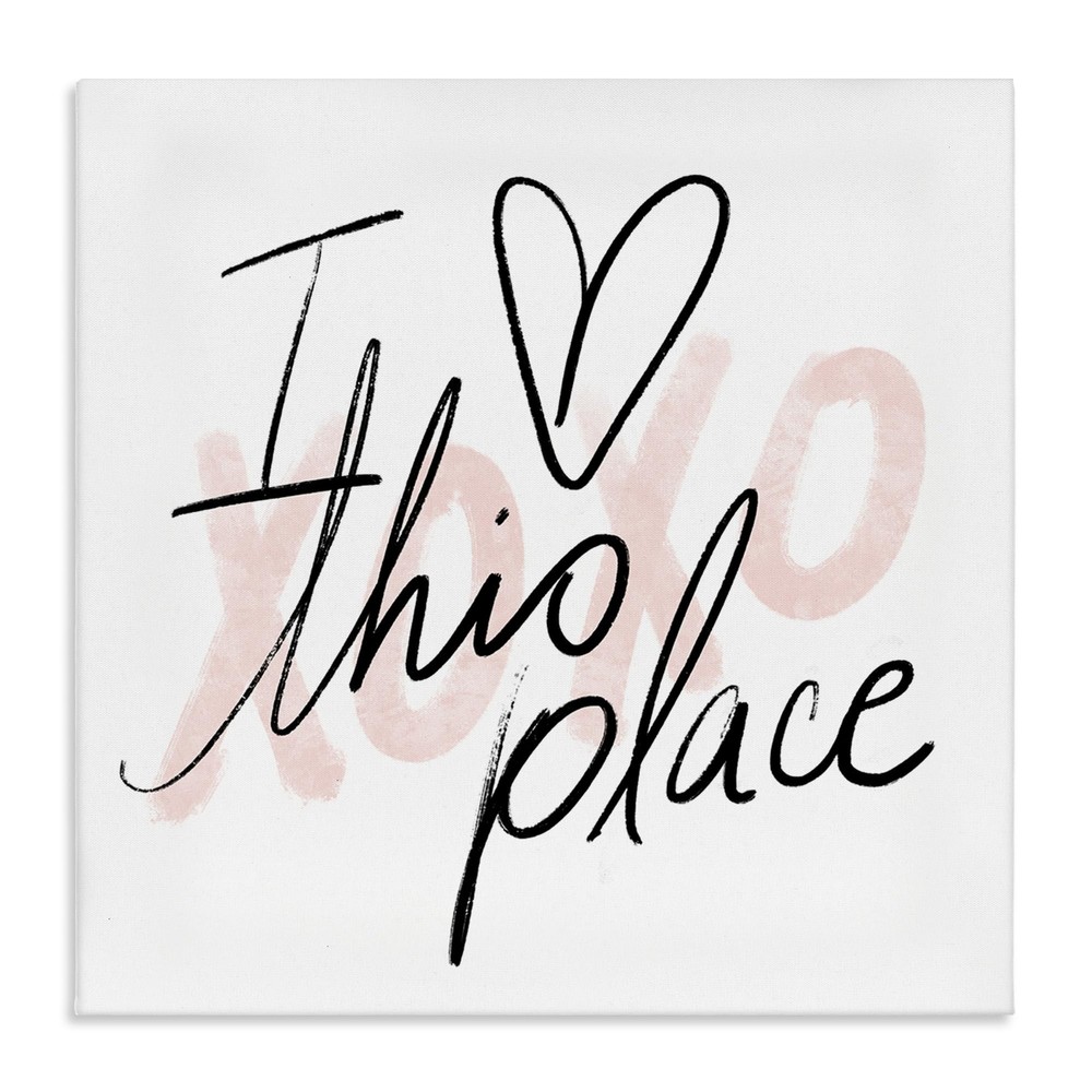 Love This Place Xoxo Canvas Wall Art by Lil' Rue – Chic & Trendy Home Decor