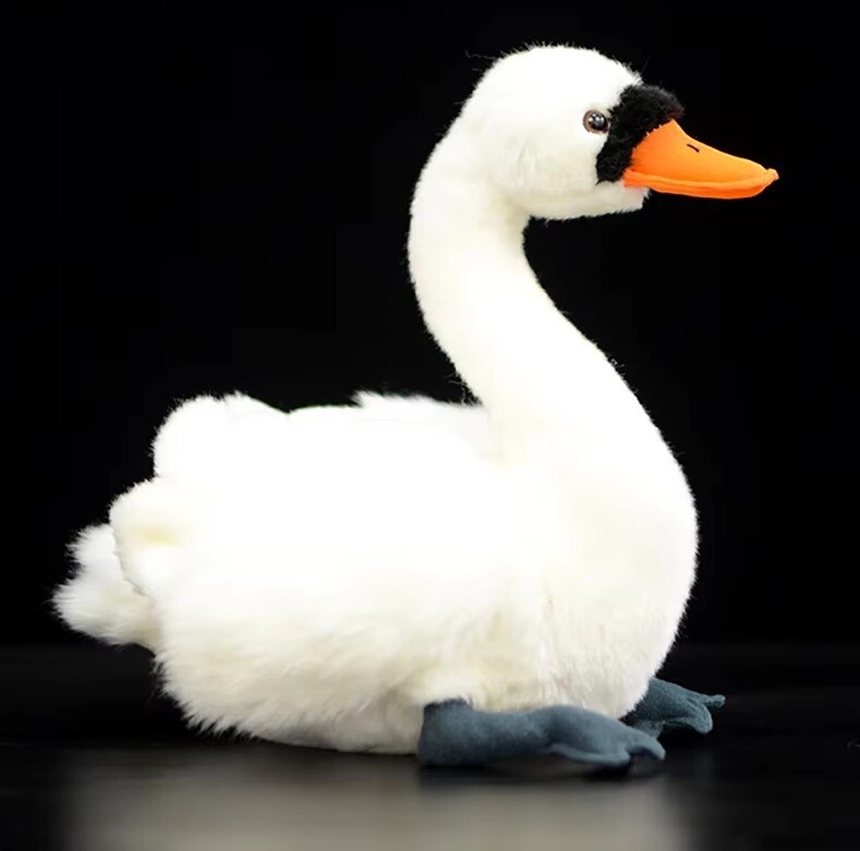 White Swan Goose 9 Inch Stuffed Animal Plush Toys Toddler Doll Kids Gifts