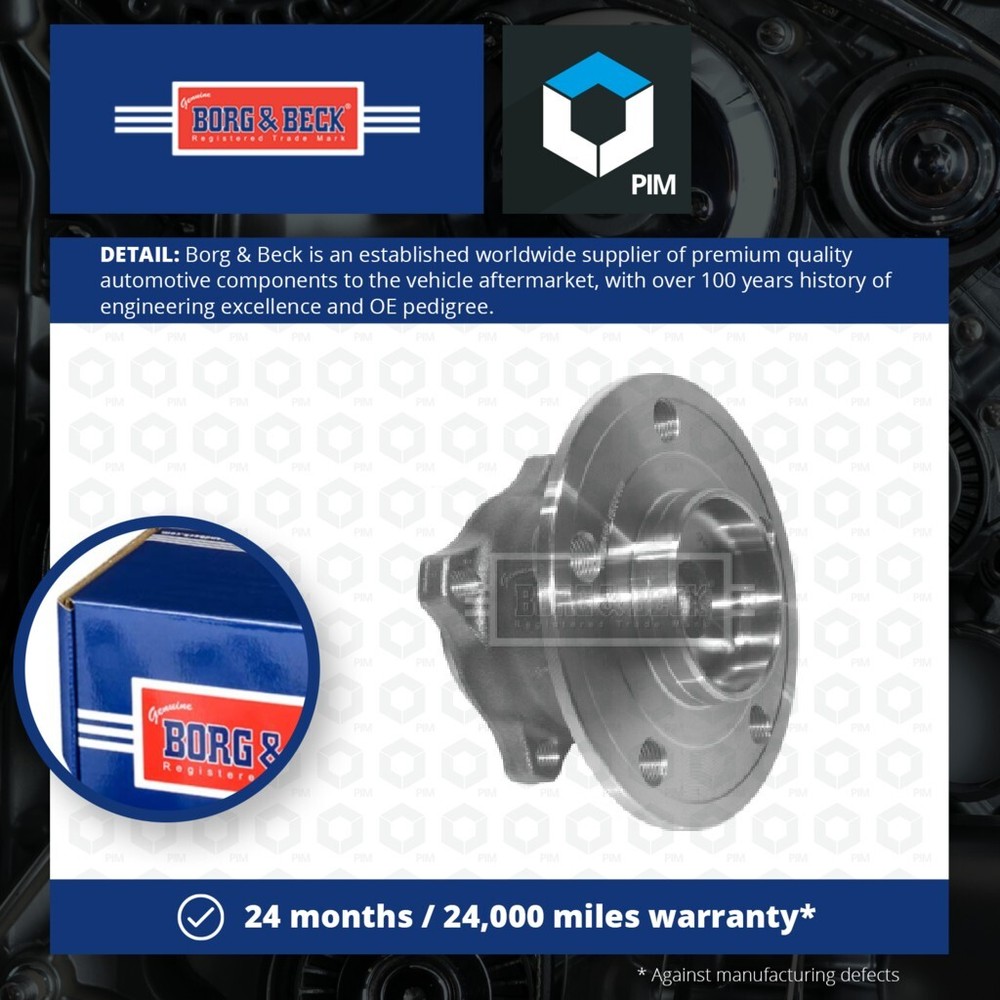 Wheel Bearing Kit fits MERCEDES A180 W169 1.7 Rear 09 to 12 M266.940 B&B Quality