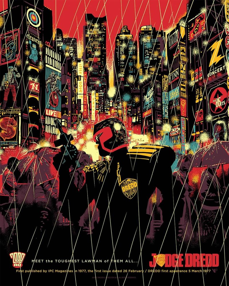 Street Judge by Chris Thornley Raid71 x/75 Screen Print Movie Poster Dredd